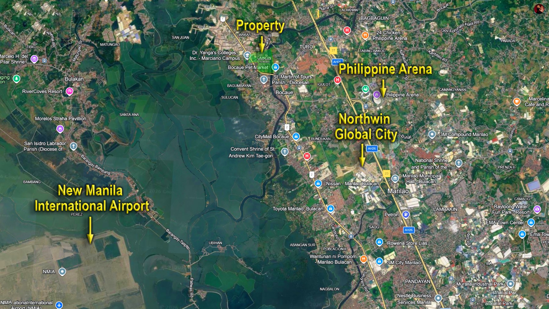 Regional location and connectivity map