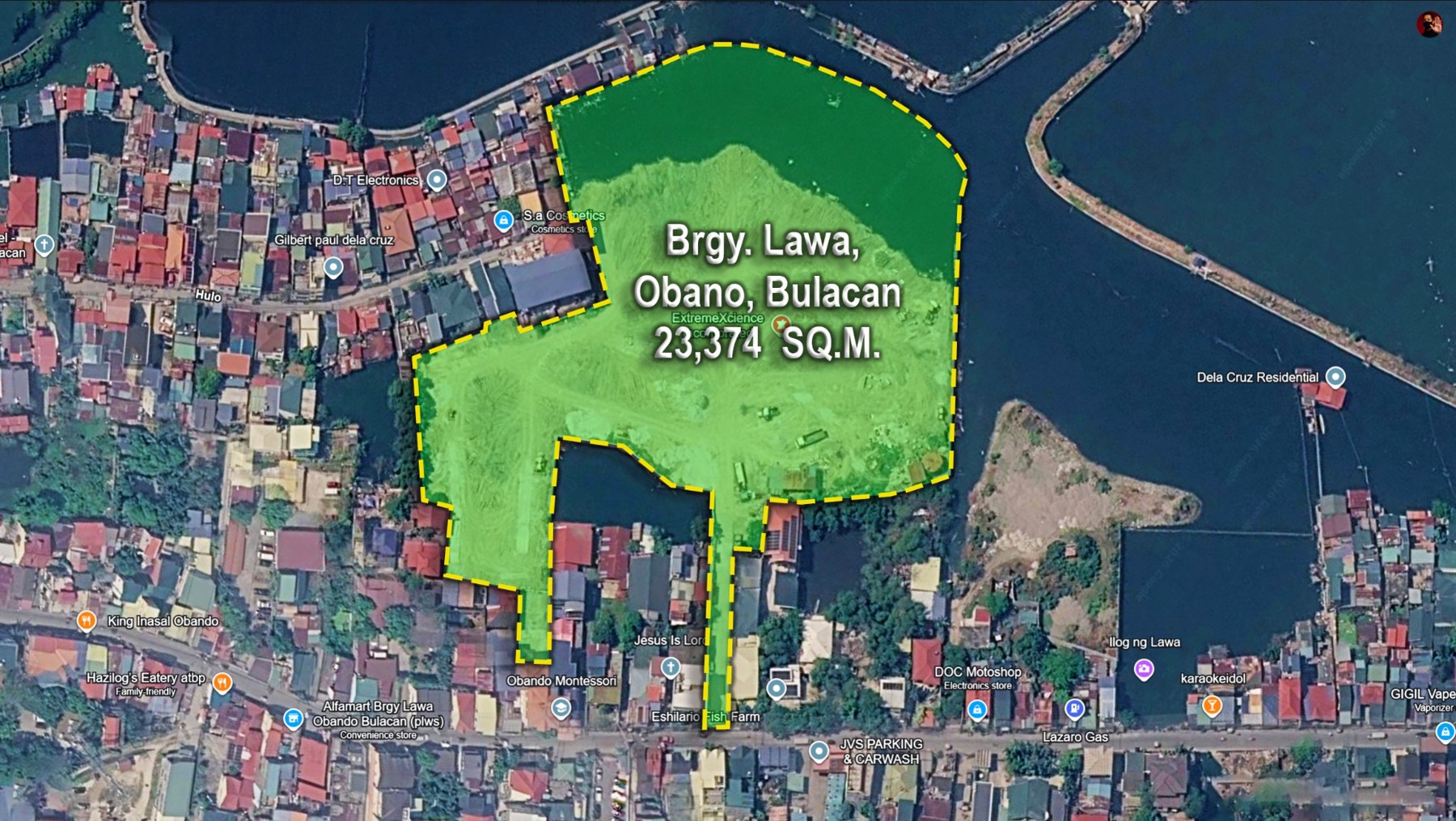 Property location and indicative boundary map